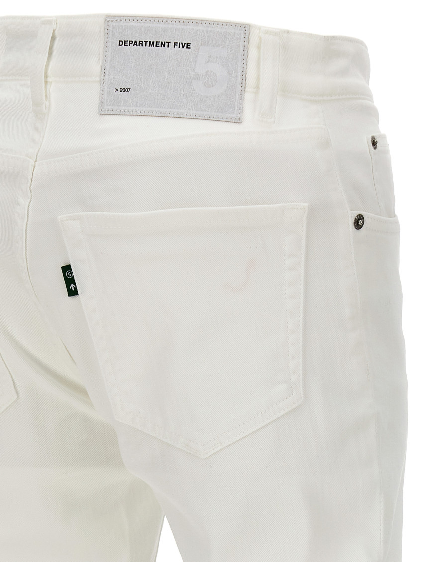 -Skeith Jeans Bianco-Uomo
