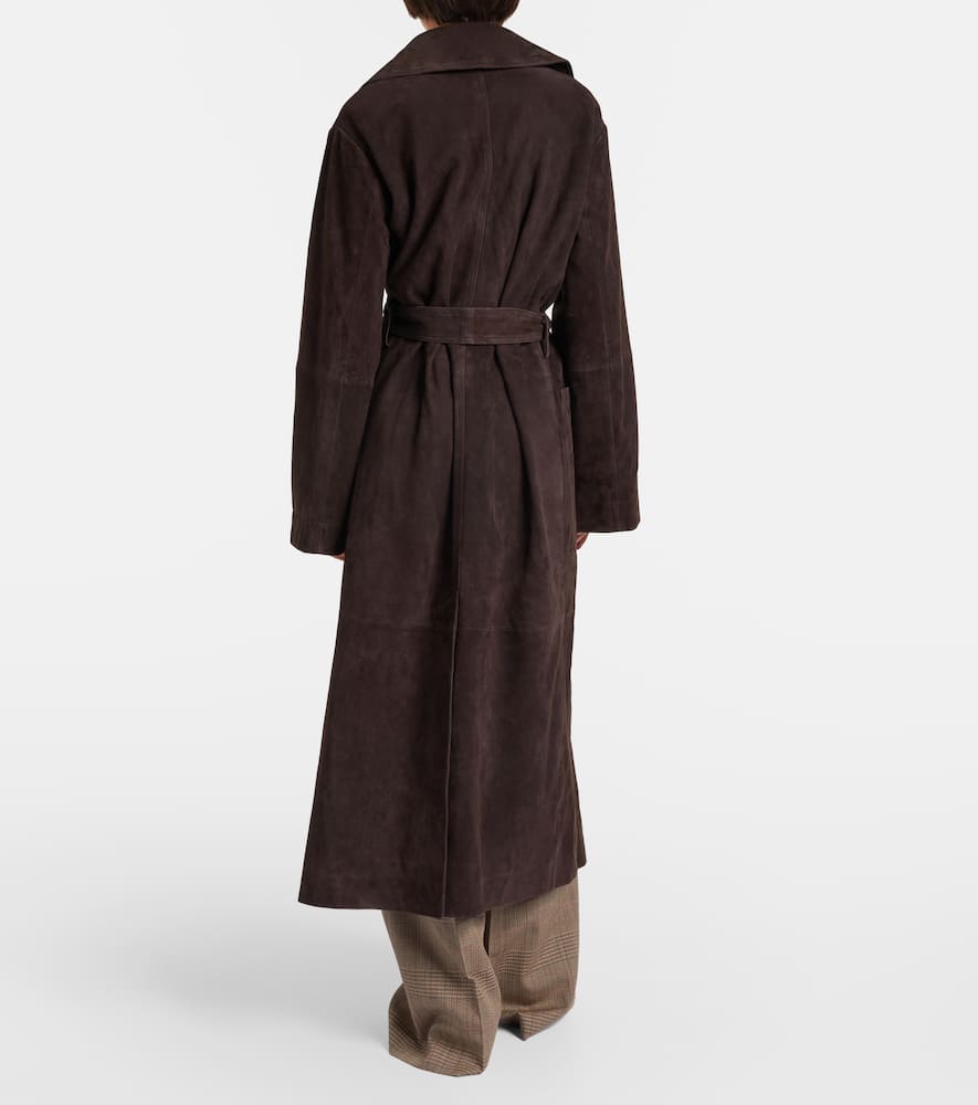 Róhe Belted suede wrap coat