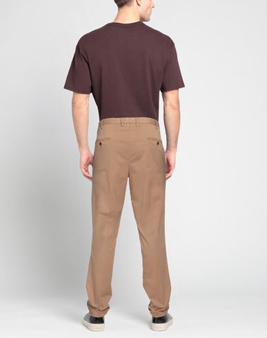 Man Pants Camel Size 38 Cotton, Elastane