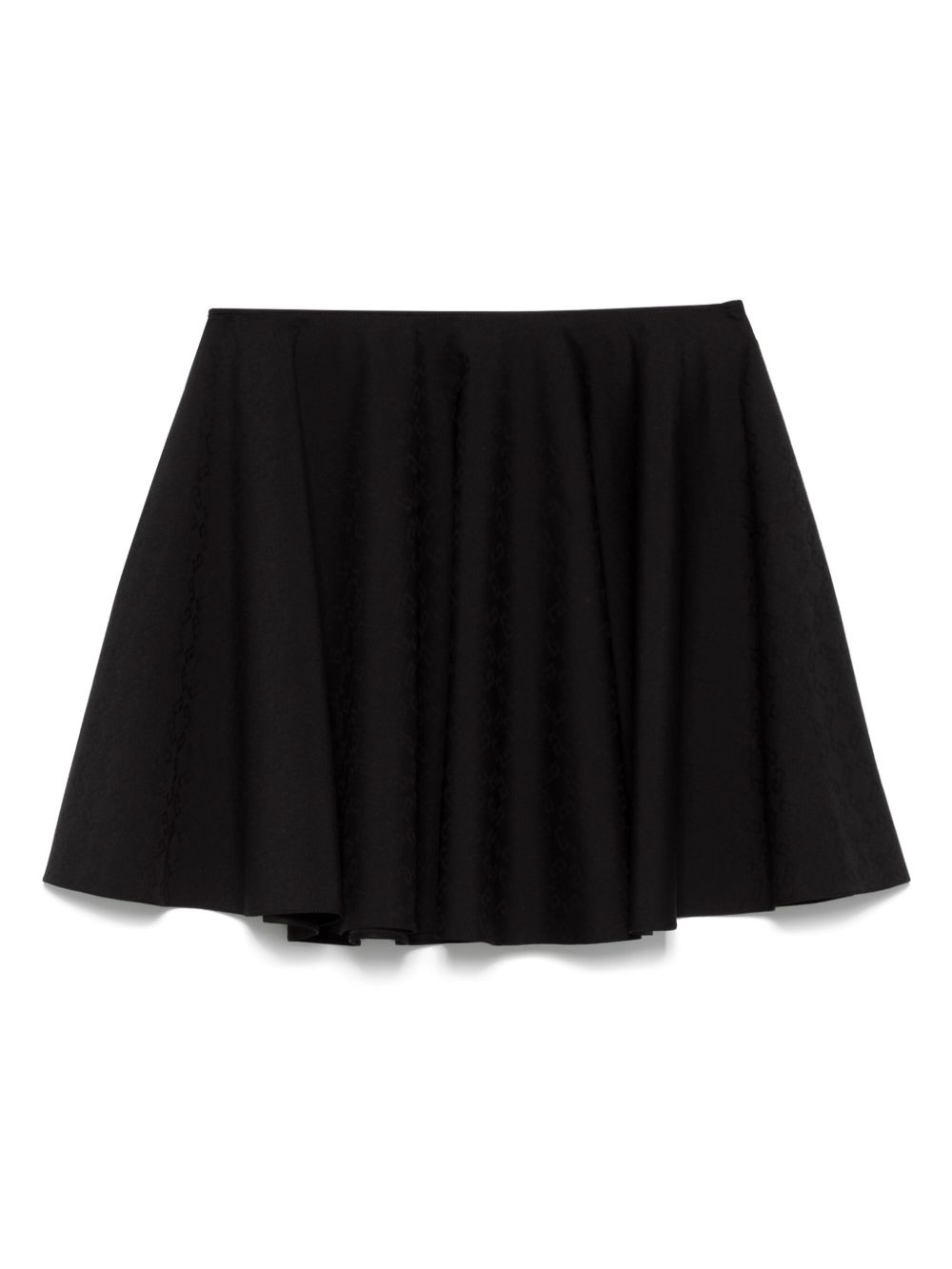 Logo-jacquard mini skirt - Black