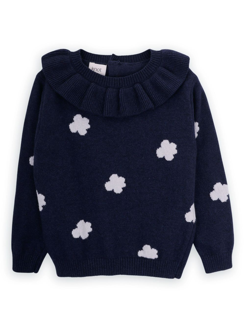 Floral-print jumper - Blue