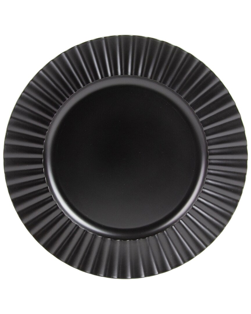 Set of 12 Matte Sunburst Lacquer Chargers