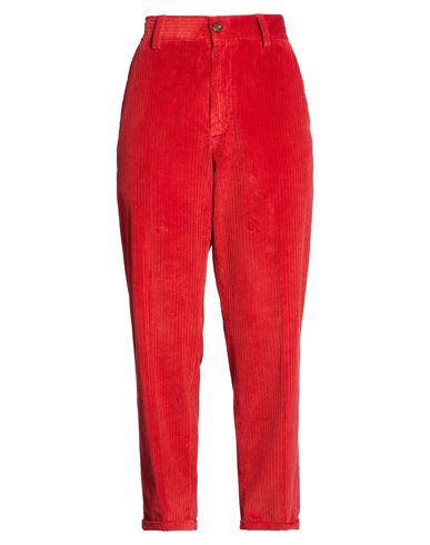 Woman Pants Brick Size 29 Cotton, Elastane
