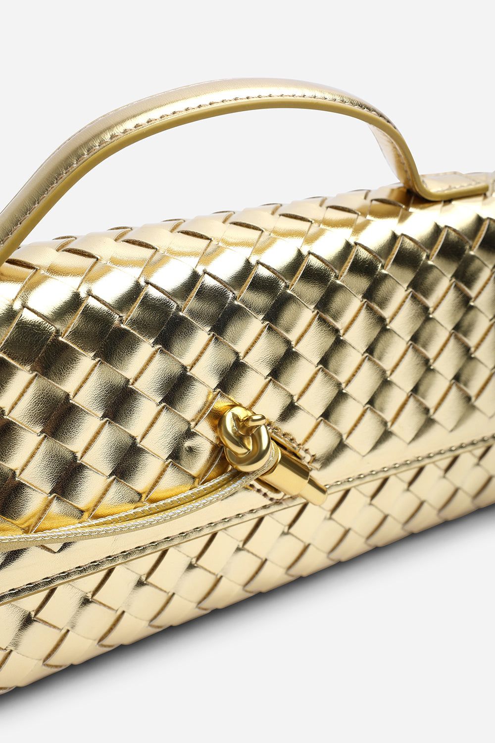 Where's That From Women's Petal Envelope Style Clutch Bag in Gold