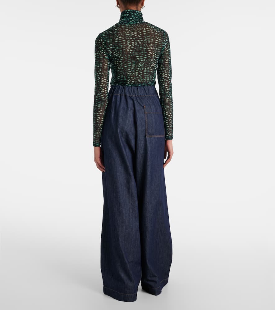 High-rise wide-leg jeans