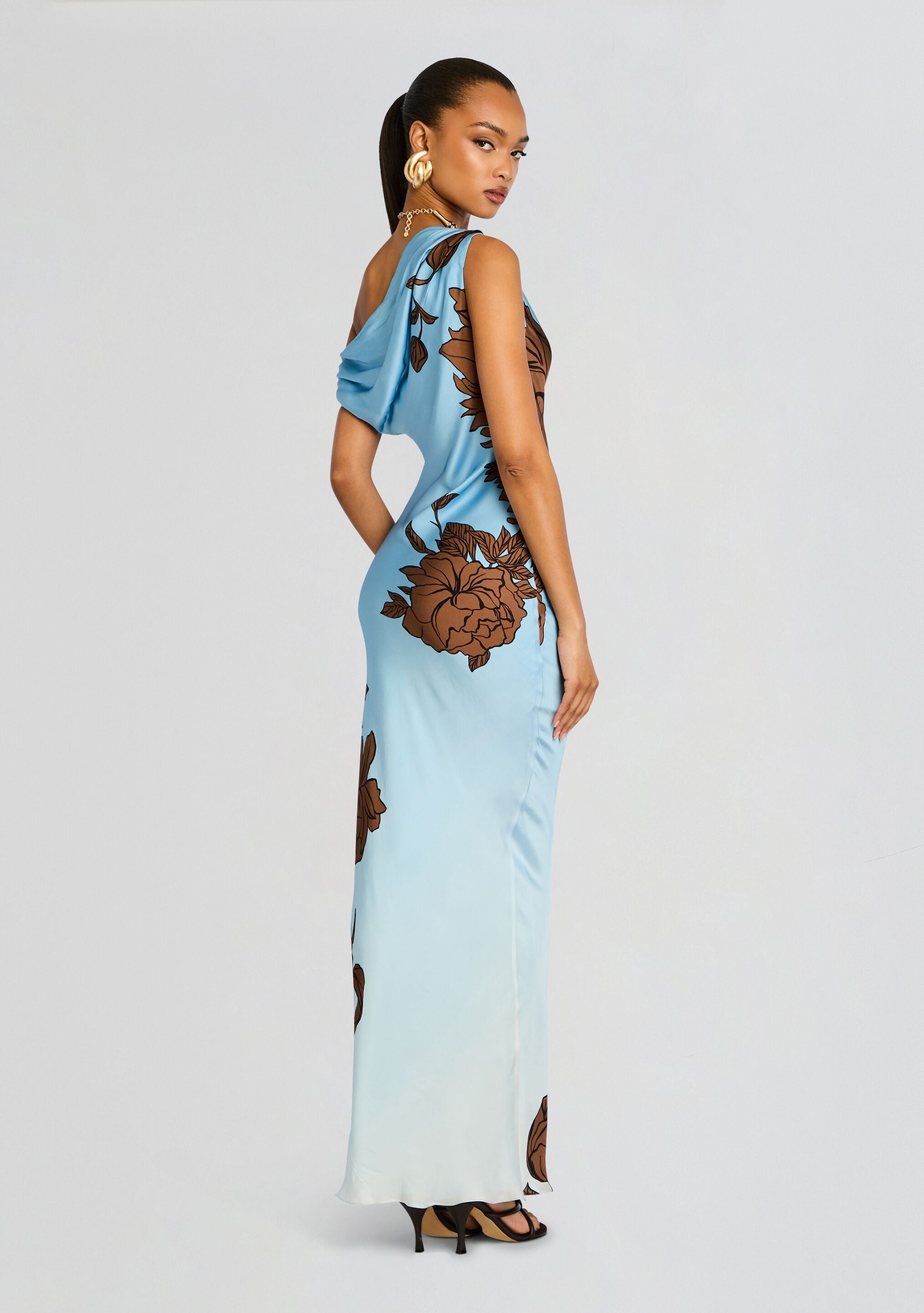 One Shoulder Maxi Dress
