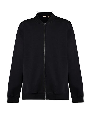 Man Sweatshirt Black Size XL Cotton, Polyester