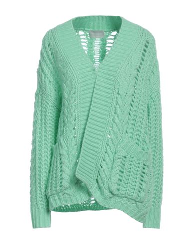 Hemisphere Woman Cardigan Light green Size XS Cashmere, Cotton