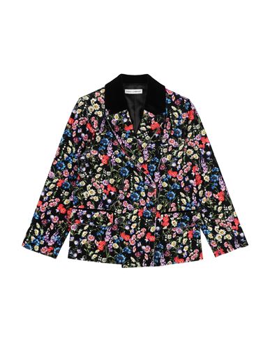 Kid Girl Blazer Black Size 11 Cotton, Elastane