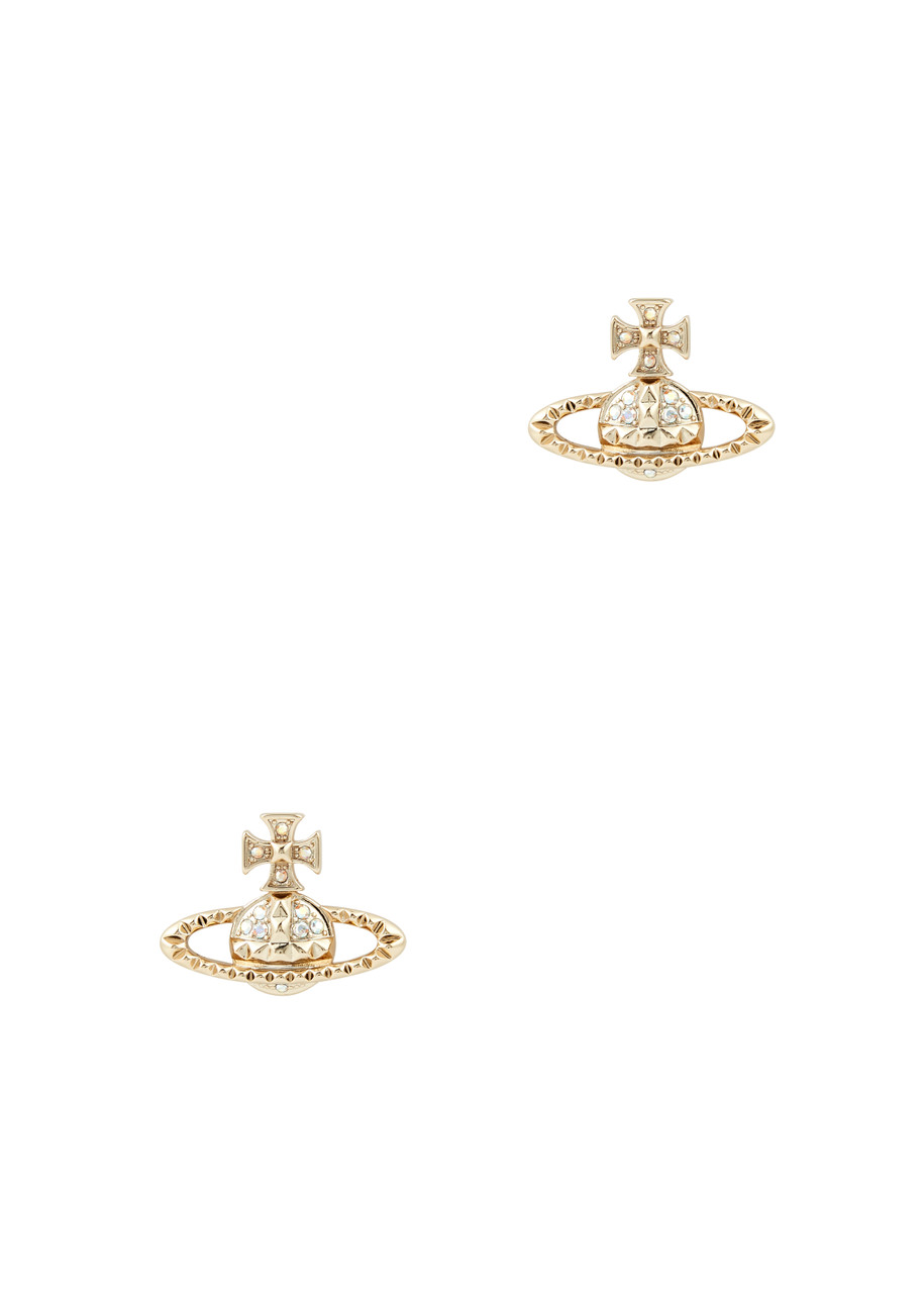 Mayfair Bas Relief Orb Stud Earrings, Earrings, Gold - One Size
