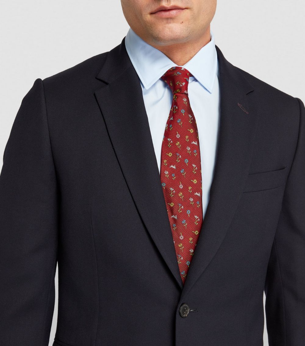 Silk Rabbit Floral Tie