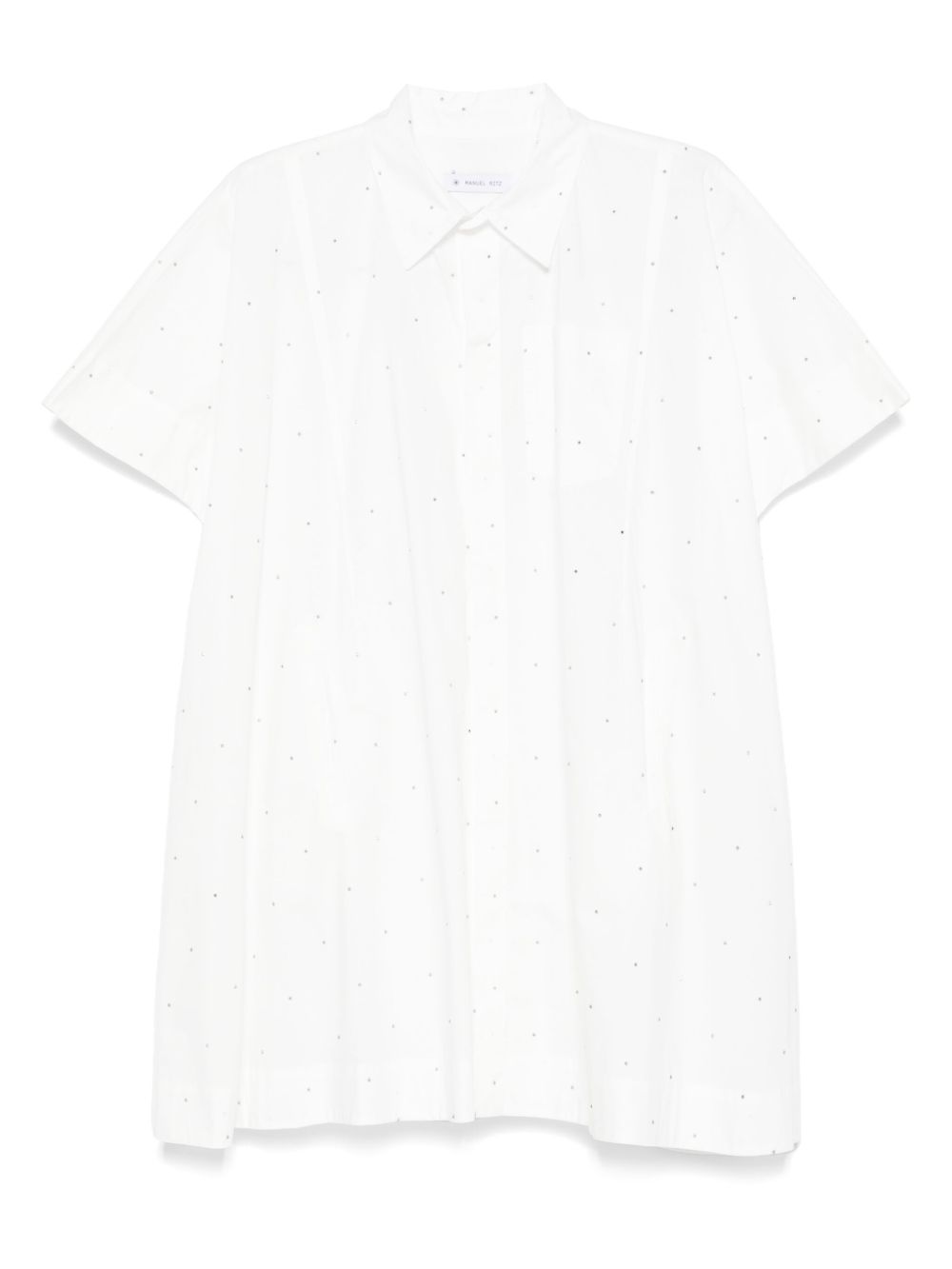Manuel Ritz rhinestone-embellished shirt dress - Black