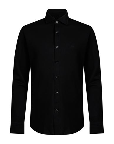 Man Shirt Black Size 16 Cotton