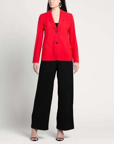 By Slowear Woman Blazer Red Size 4 Cotton, Elastane