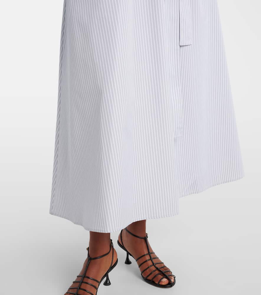 Paulina striped cotton midi dress