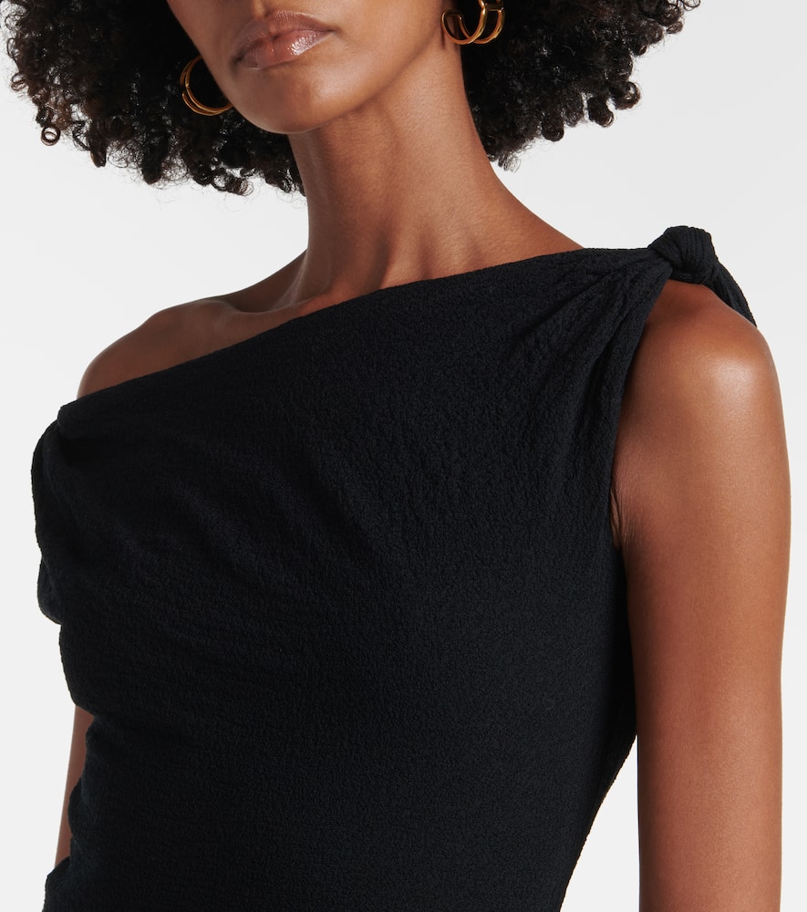Glow Twist cotton-blend midi dress