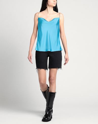 Woman Top Turquoise Size 4 Polyester