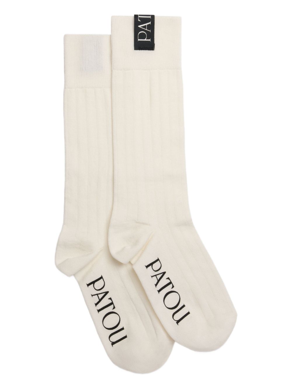 Ribbed logo socks - Neutrals