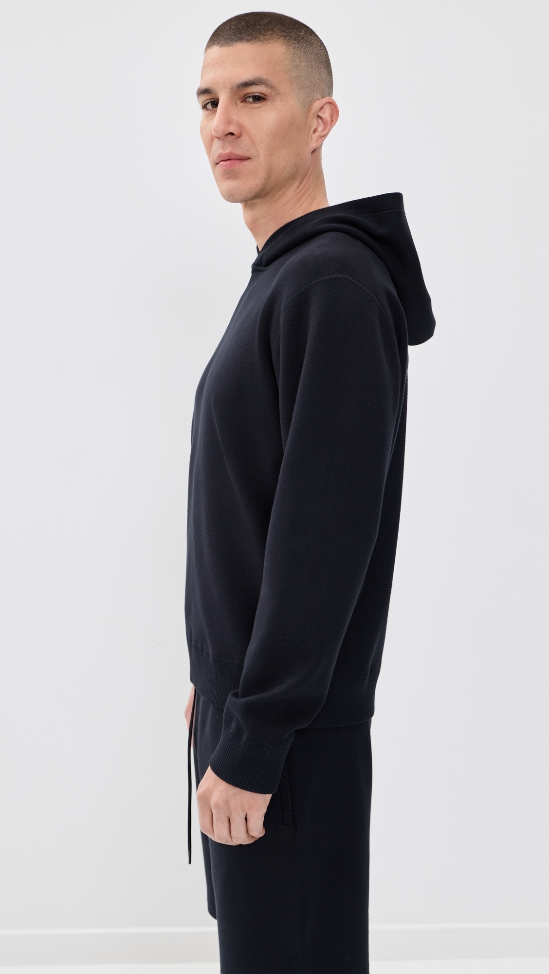 Relaxed Hoodie in Fine Bilen Dark Eclipse