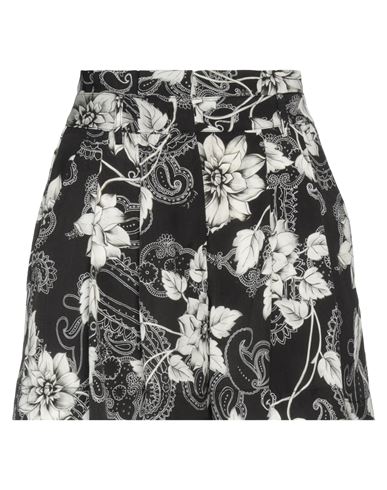 Woman Shorts & Bermuda Shorts Black Size 10 Viscose