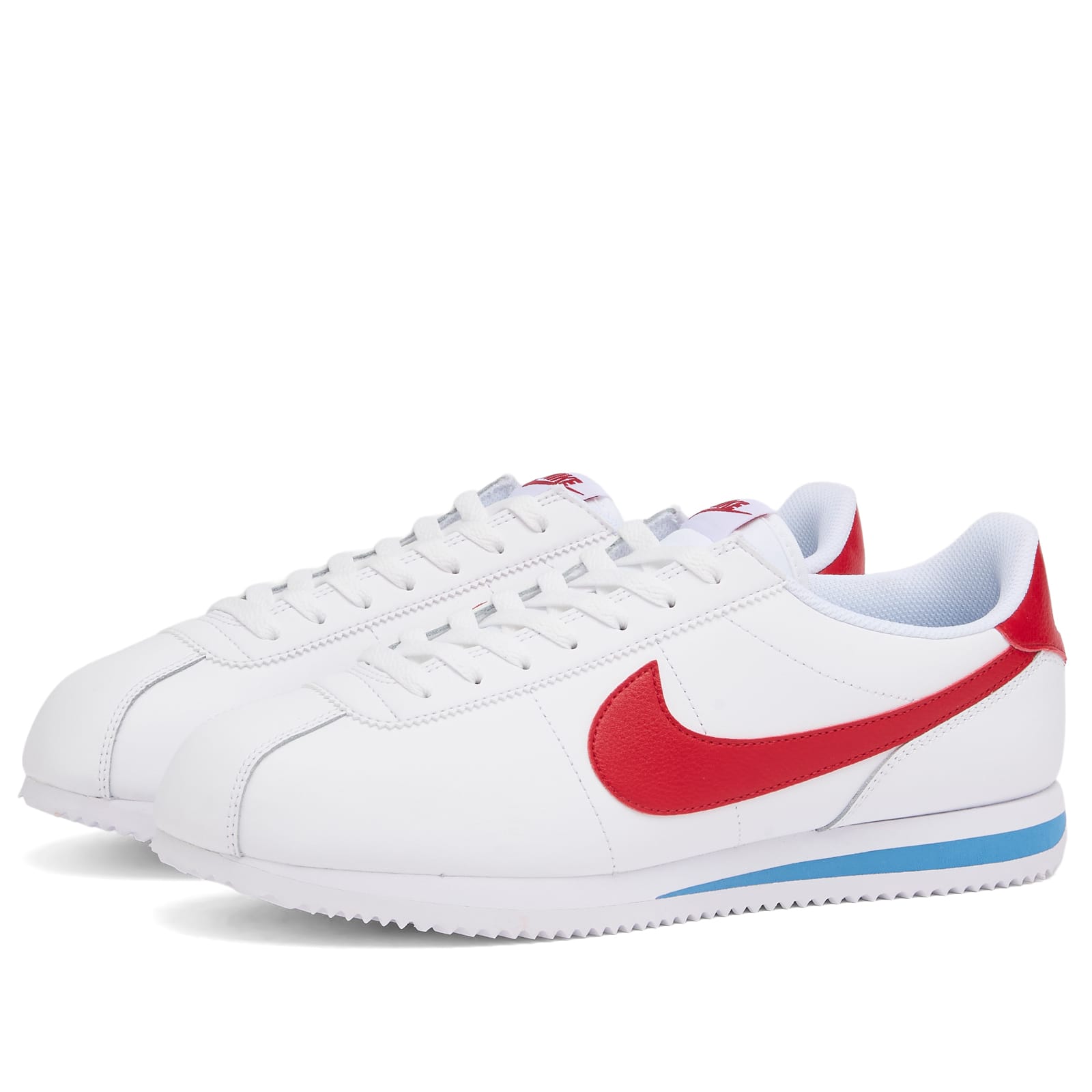 Cortez Leather Sneakers White / Varsity Red