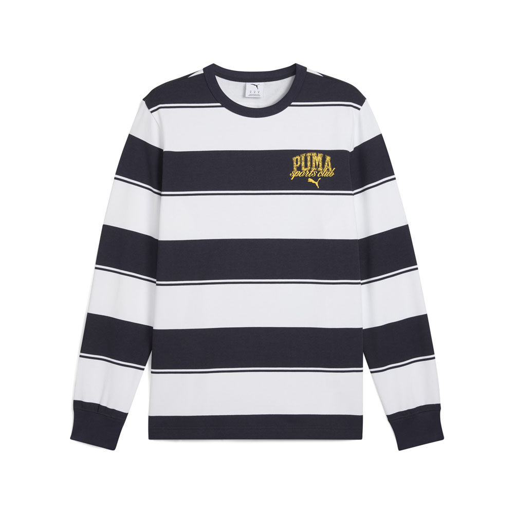 Class Striped Crew Neck Sweatshirt