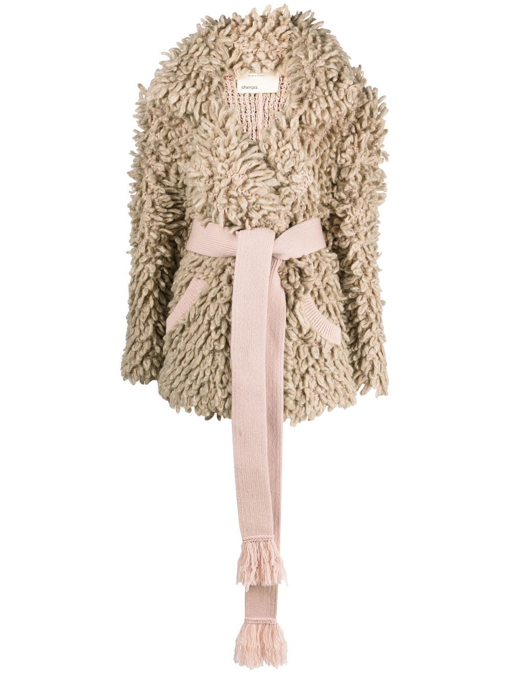 Faux-fur fluffy coat - Brown