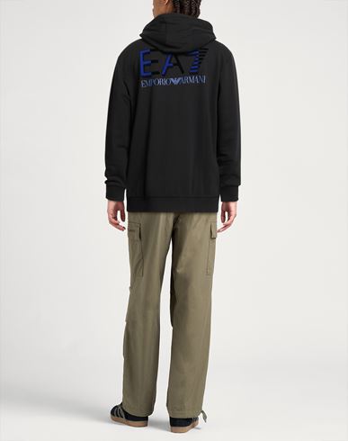 Man Sweatshirt Black Size S Cotton