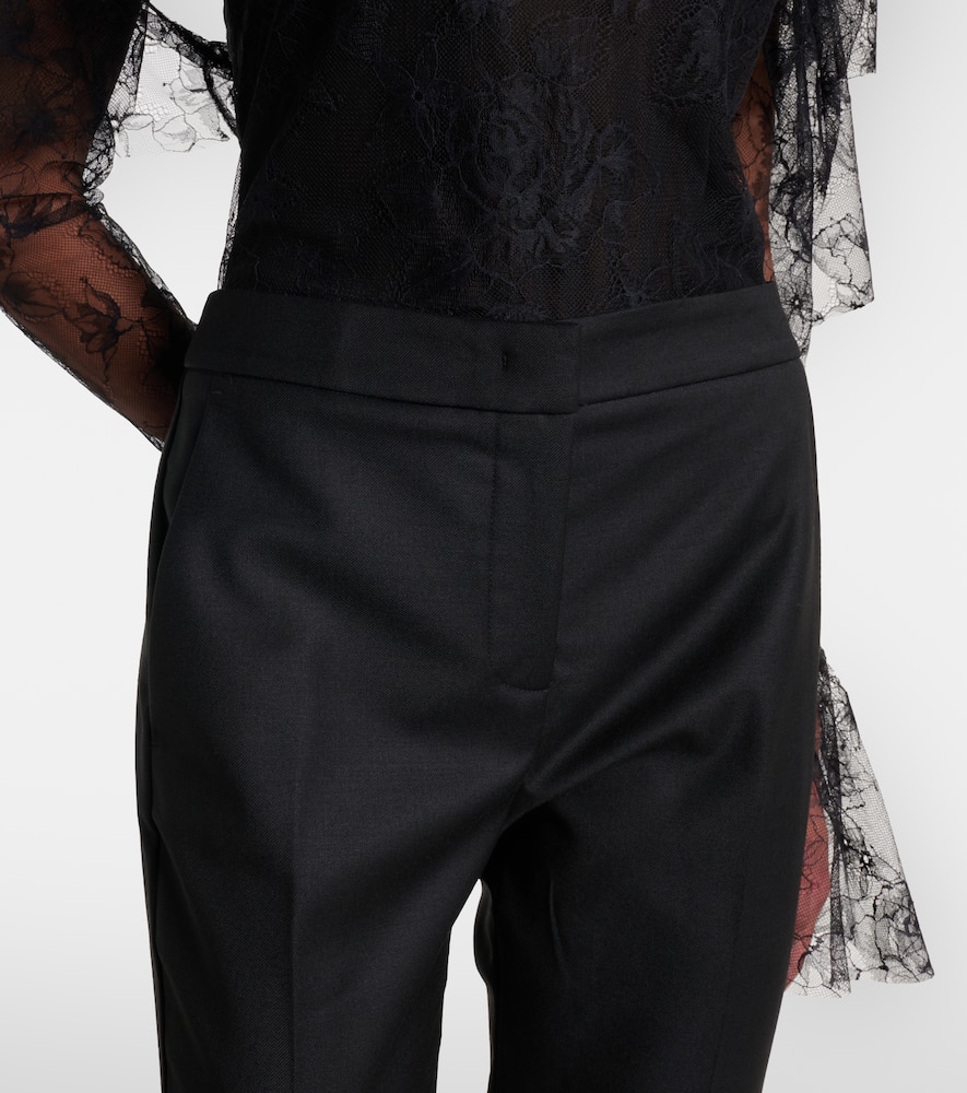 Pleated flared pants
