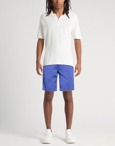 Man Shorts & Bermuda Shorts Bright blue Size 30 Cotton, Elastane