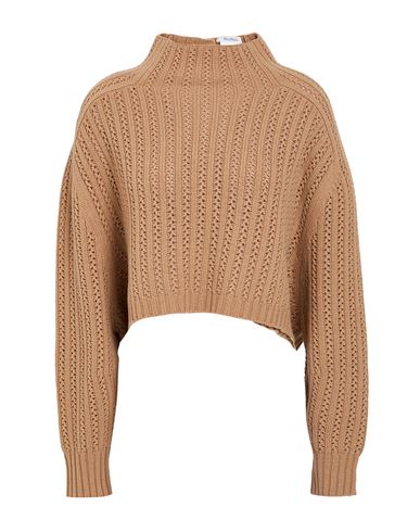 Max Mara Woman Turtleneck Camel Size L Wool, Cashmere