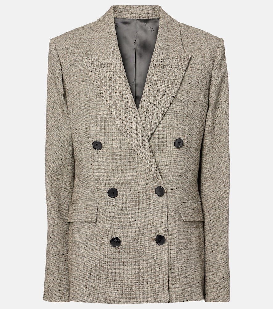Irma plaid cotton-blend blazer