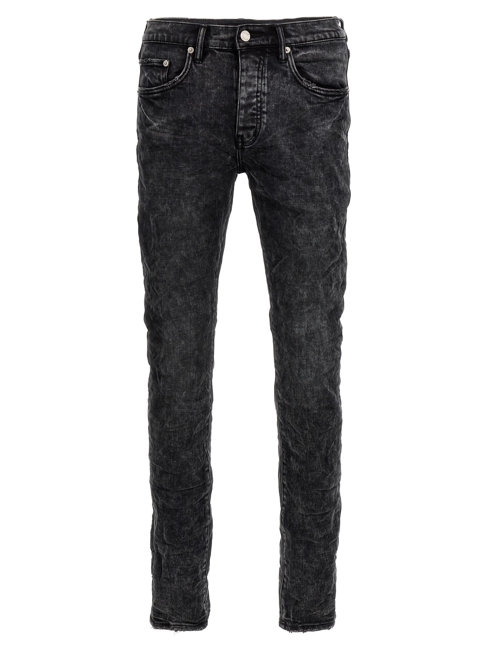 Stonewashed mid-rise jeans - Grey