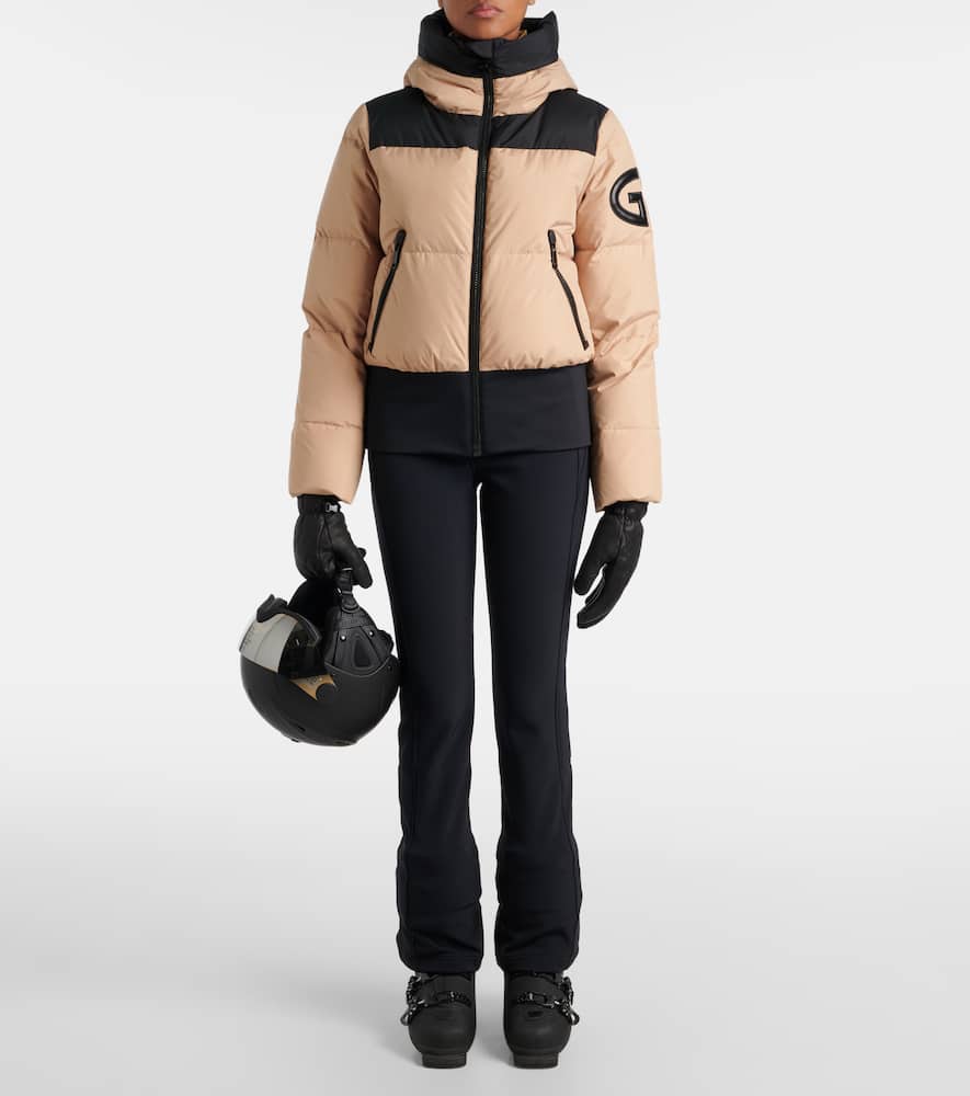 Village quilted down ski jacket