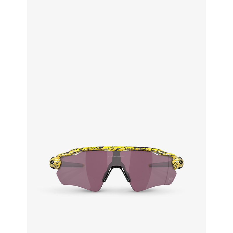 Oo9208 Radar Ev Path Shield-Frame Acetate Sunglasses
