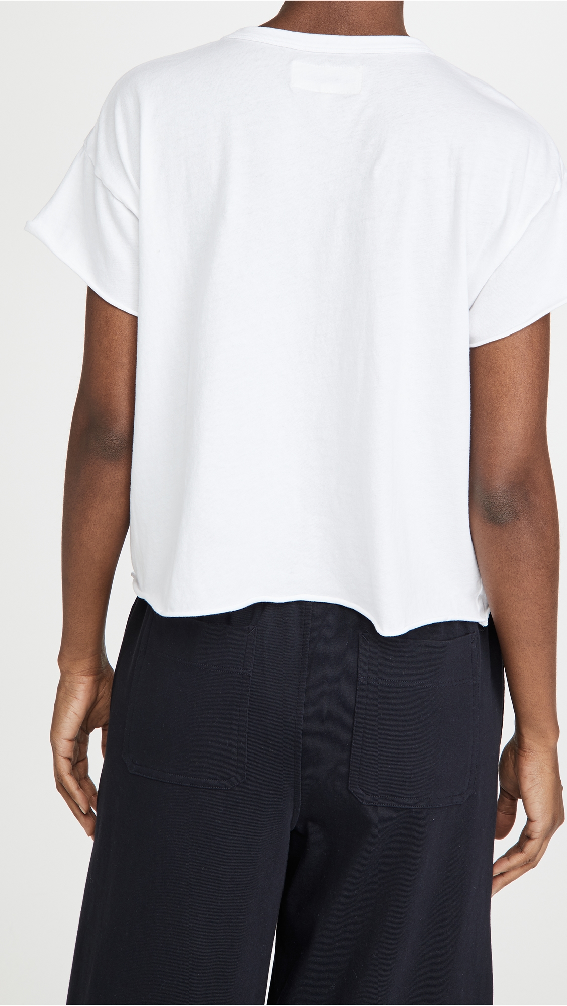 The Crop Tee True White