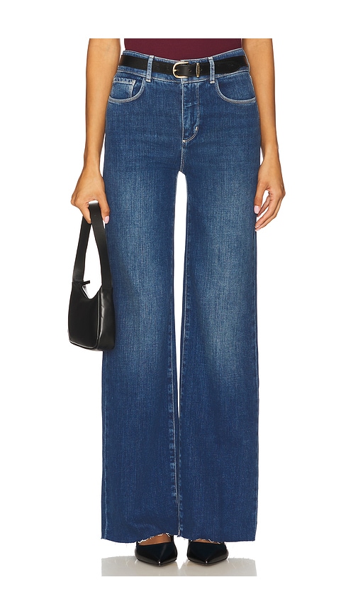 L'AGENCE Gwenna Wide Leg Flare in Blue. -  30 also in 24, 25, 26, 27