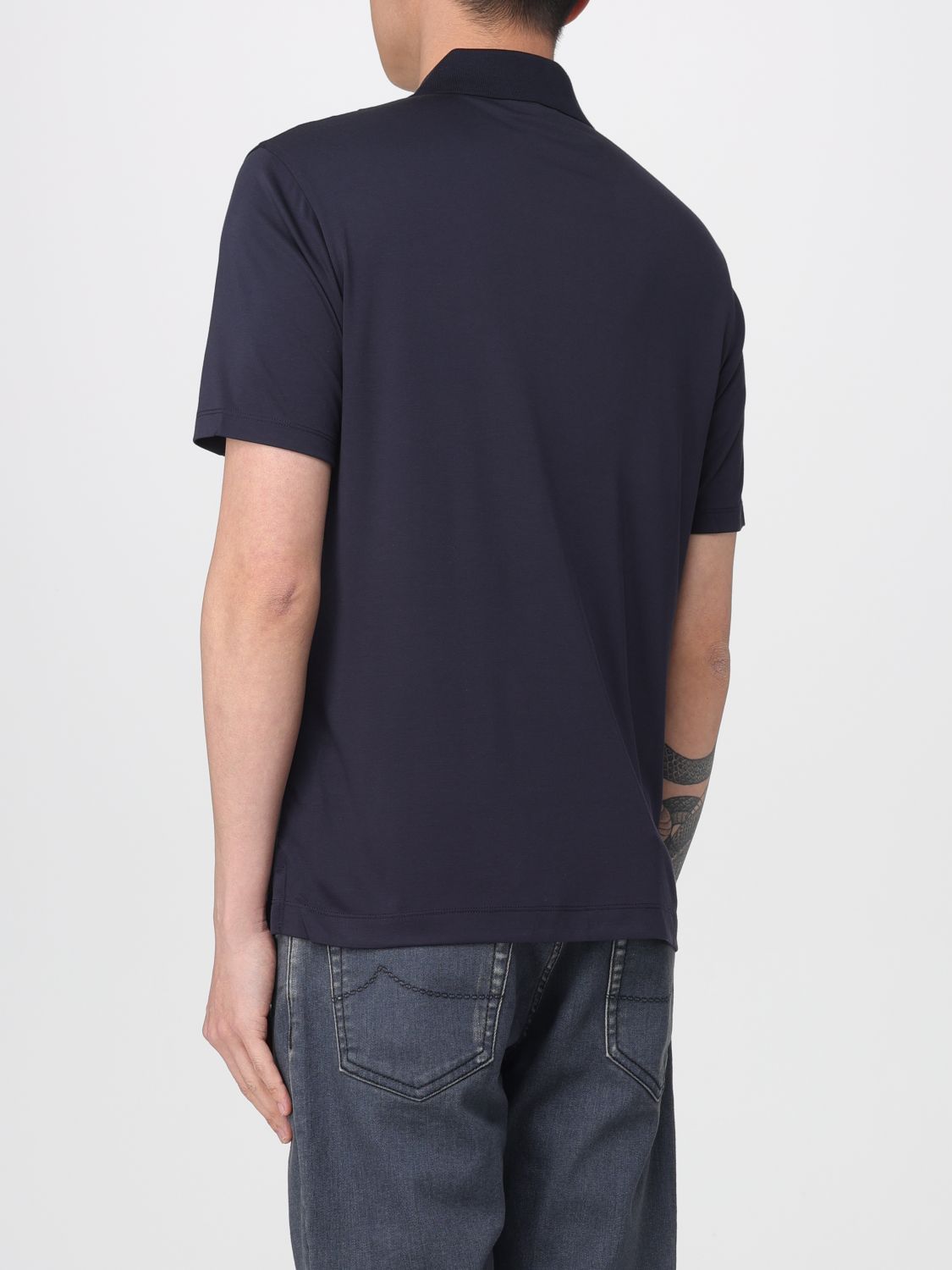 Polo Shirt Men color Navy