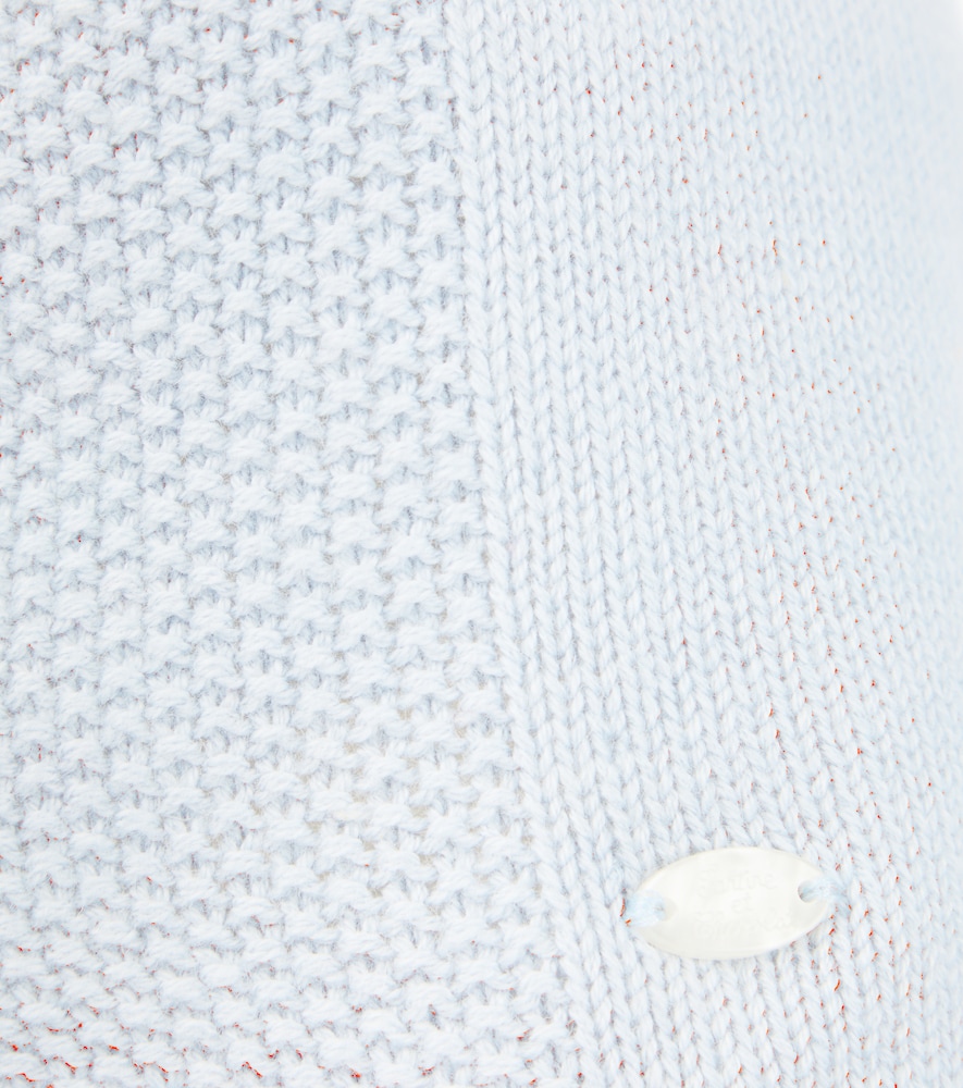 Baby cotton, wool, and cashmere beanie