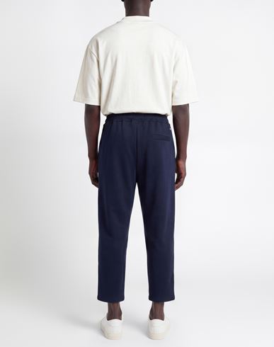 Man Pants Navy Size L Viscose, Polyester, Elastane