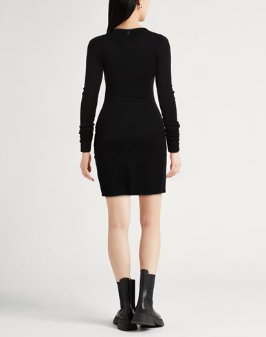 Woman Mini dress Black Size 0 Viscose, Wool