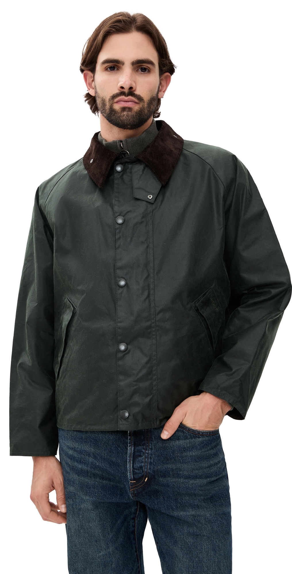 OS Transport Wax Jacket Sage
