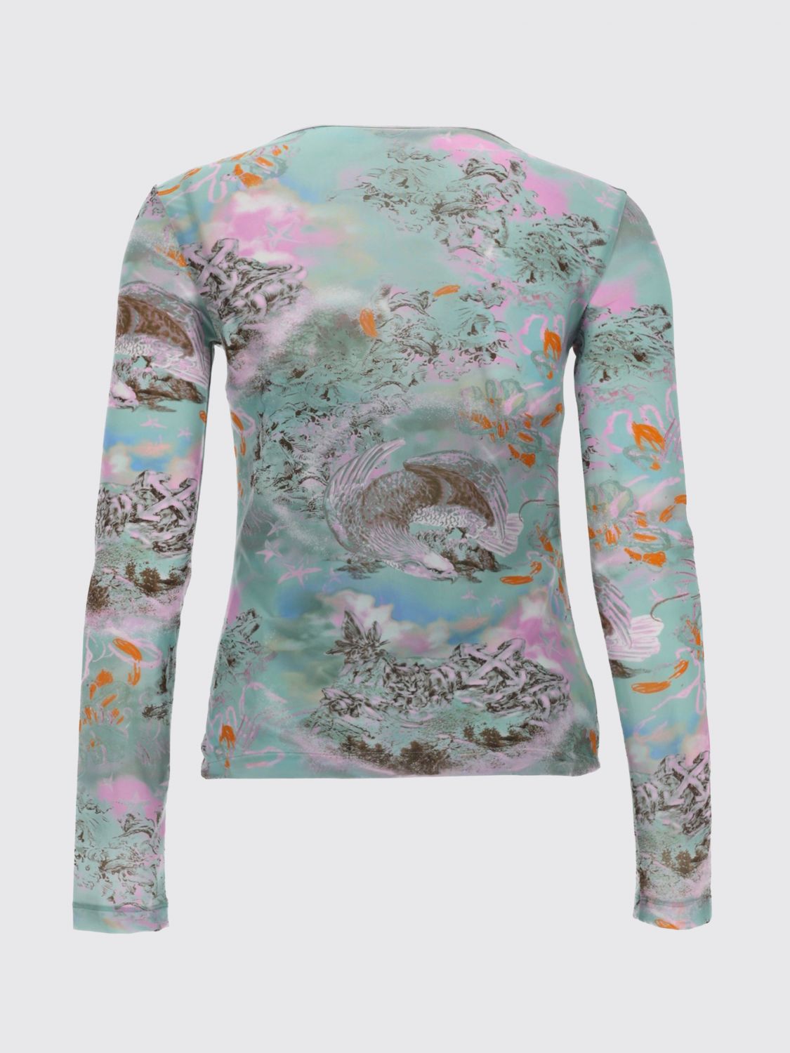 Top Woman color Gnawed Blue