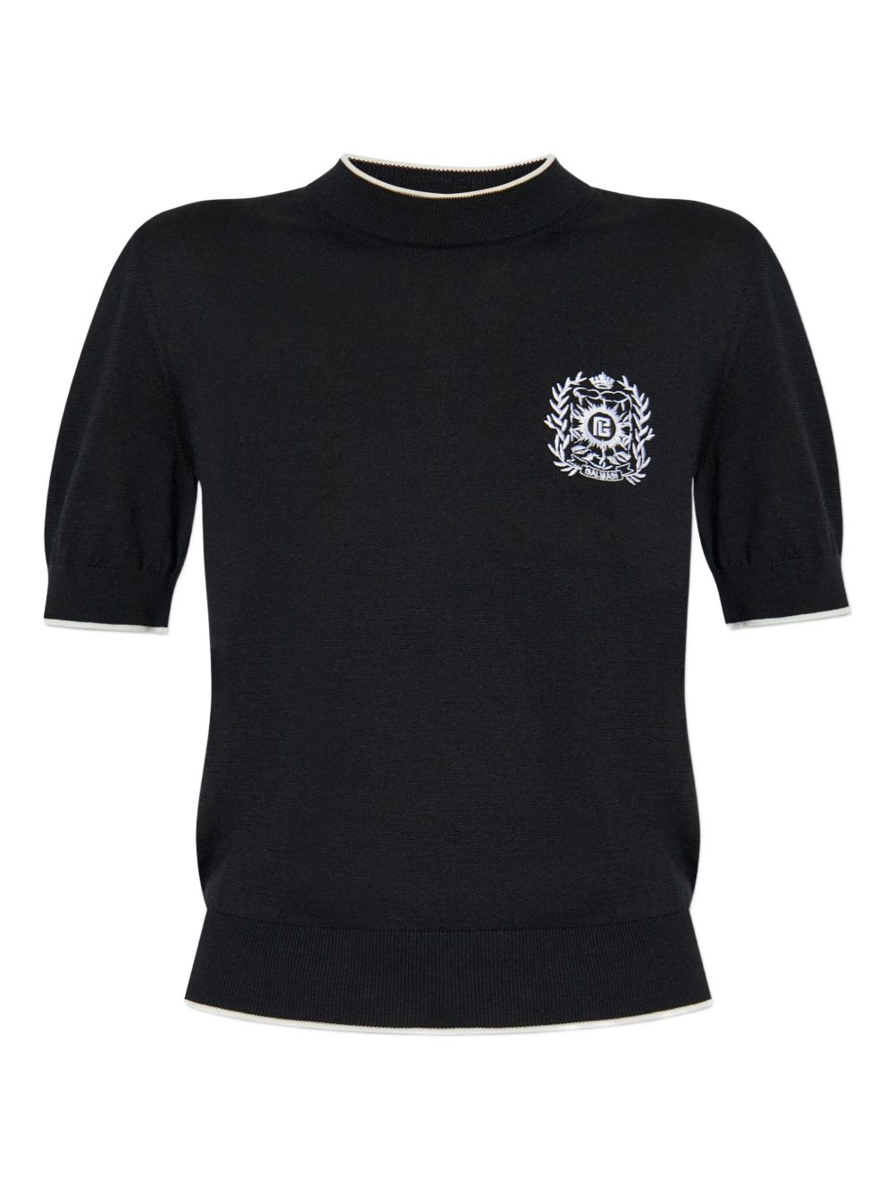 Ribbed T-shirt - Black