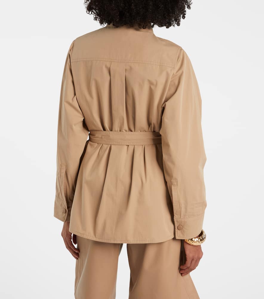 Belted cotton jacket
