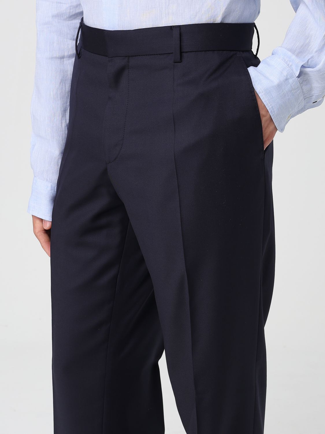 Pants BOSS Men color Blue