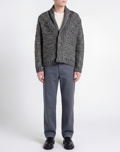 Anima Man Cardigan Grey Size S Acrylic, Alpaca wool, Wool