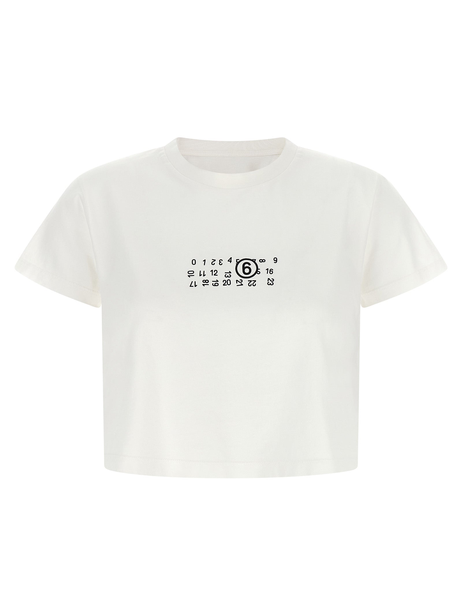 Numeric Signature Print Cotton T-Shirt — White