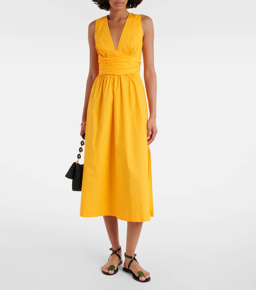 Mimosa cotton midi dress