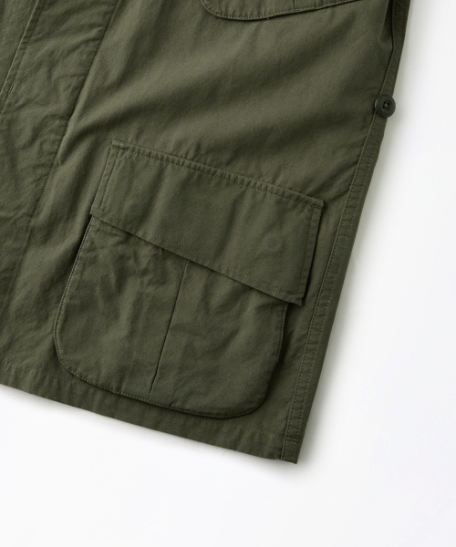 2ND POPLIN JUNGLE FATIGUE JACKET_OLIVE